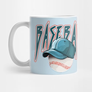 Blue Baseball Mug